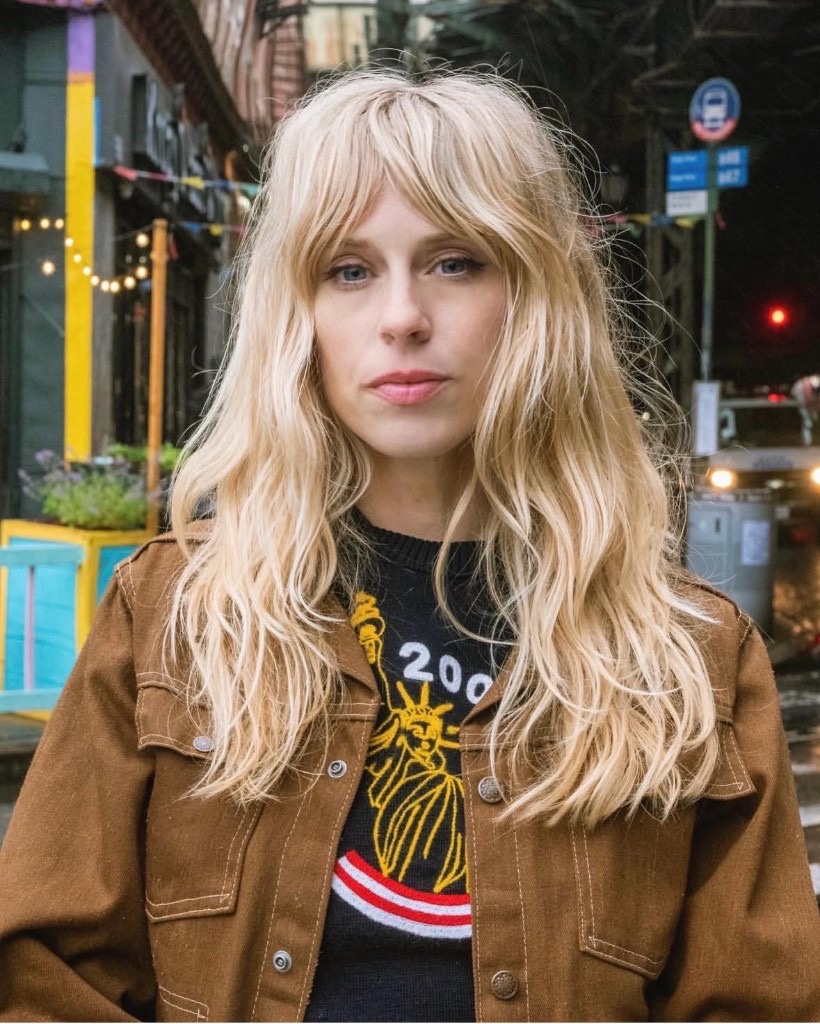 lived-in blonde haircut in SoHo NYC